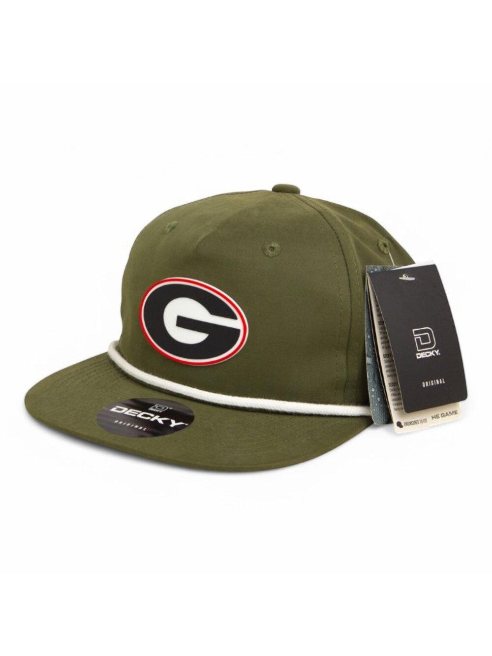 Georgia Bulldogs Power G 3D Classic Rope Hat- Olive/ White